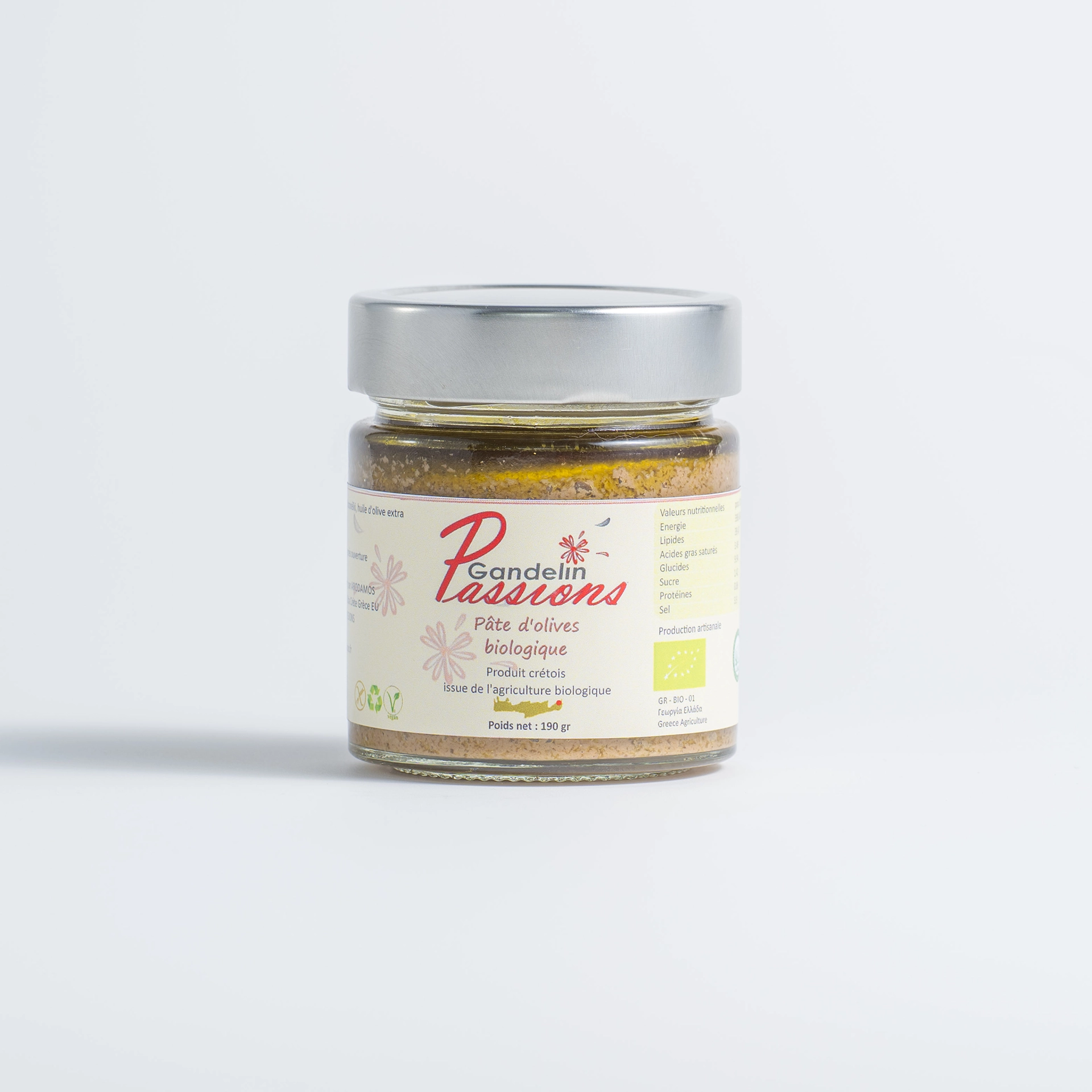 Tapenade bio ou pâte d’olive crétoise